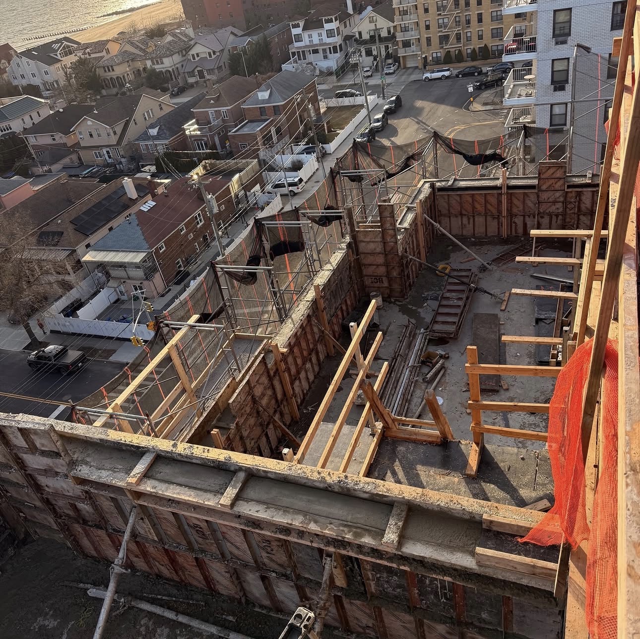 Structural concrete and superstructure work on an AGC ground-up construction site