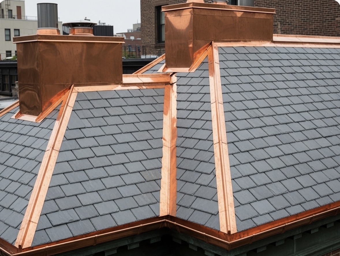 Historic Slate Roof Installation